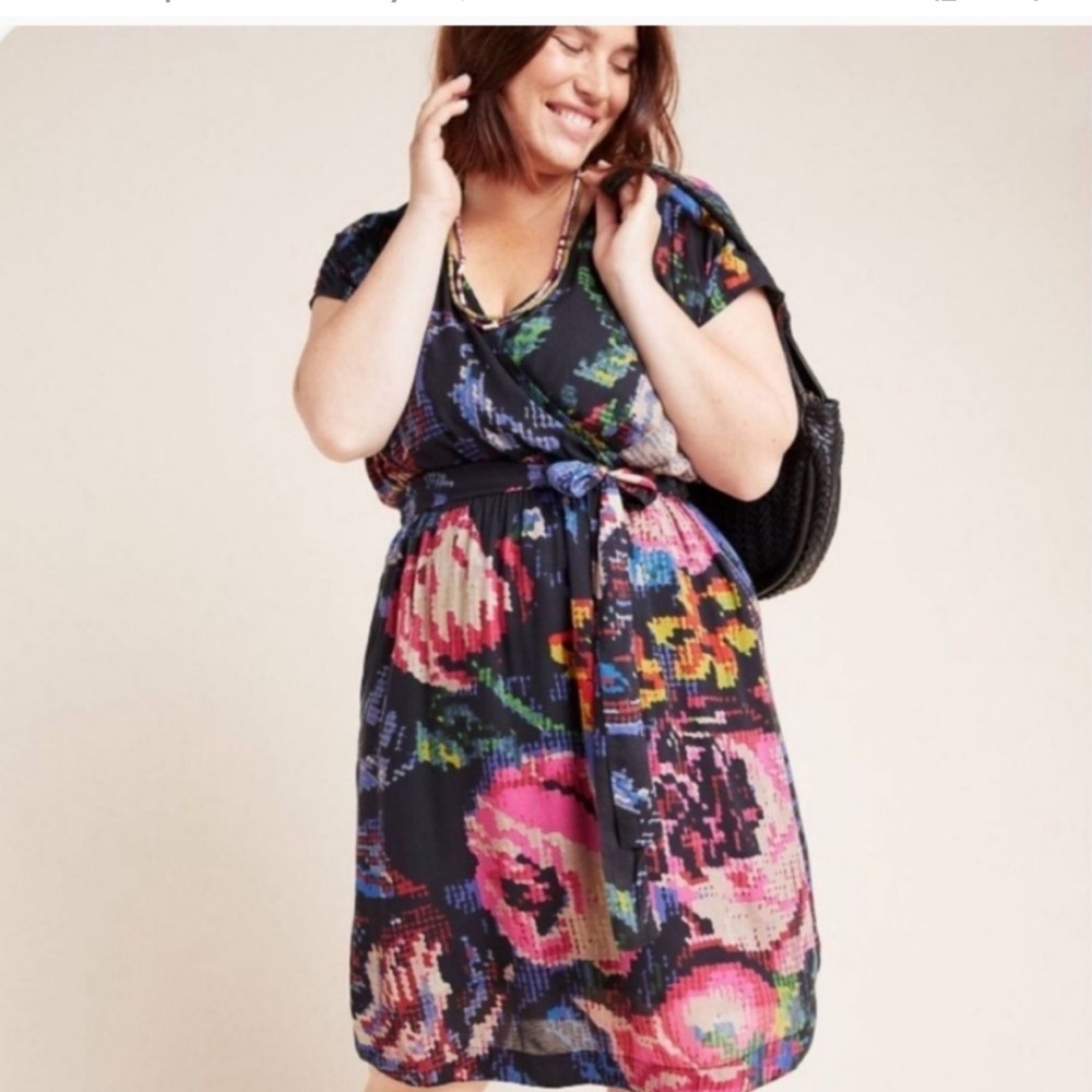 Anthropology Astrid Needlepoint Dress